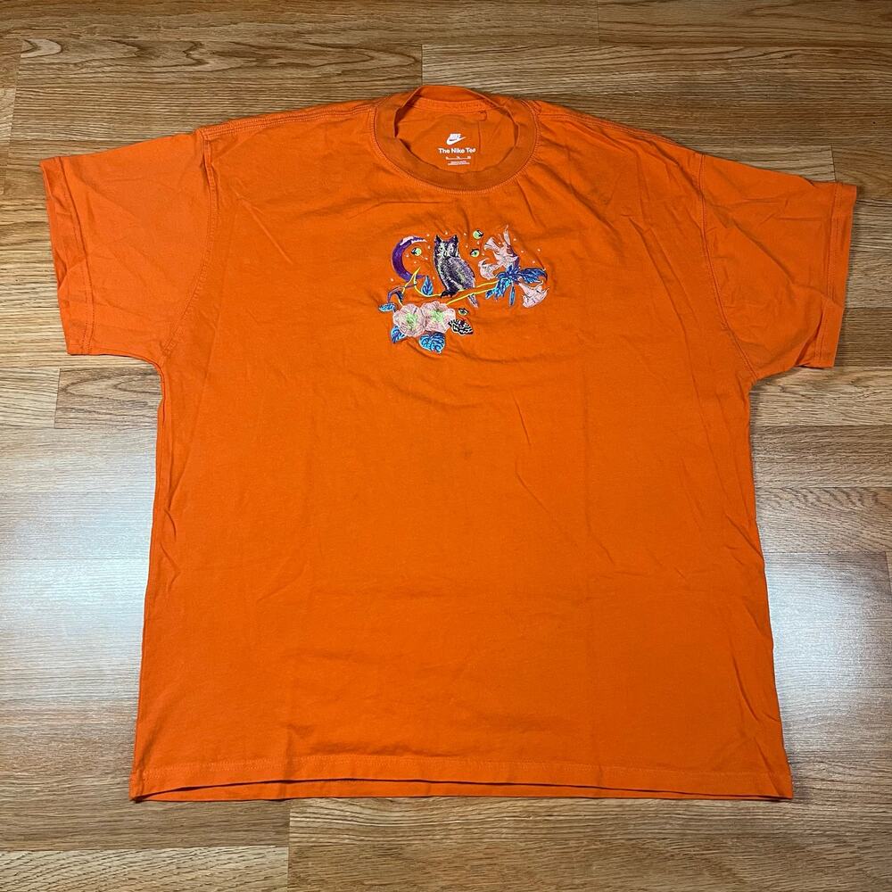 Nike Air Max 90 Sportswear Night Owl Shirt‎ Electro Orange DV0020-837 Men Sz XL